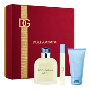 GIFT SET LIGHT BLUE FOR MEN EDT ( 3 PIEZAS)