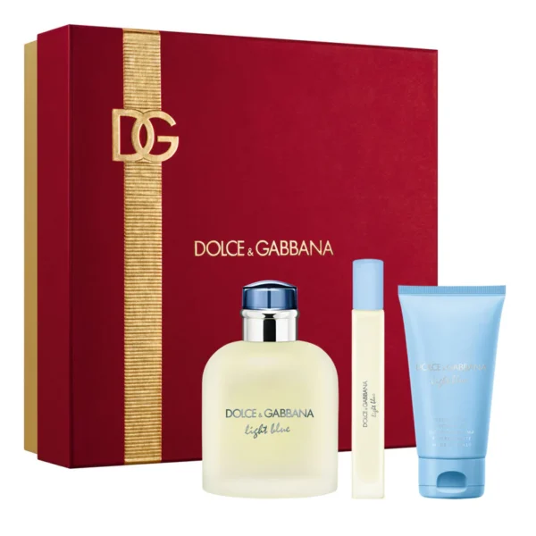 GIFT SET LIGHT BLUE FOR MEN EDT ( 3 PIEZAS)